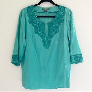 Tommy Bahama Embroidered Top